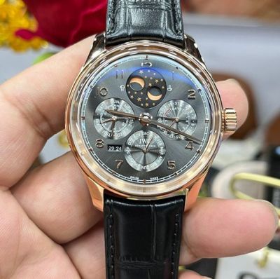 IWC Portugieser Complications Perpetual Calendar Real Picture Grey Dial Watch